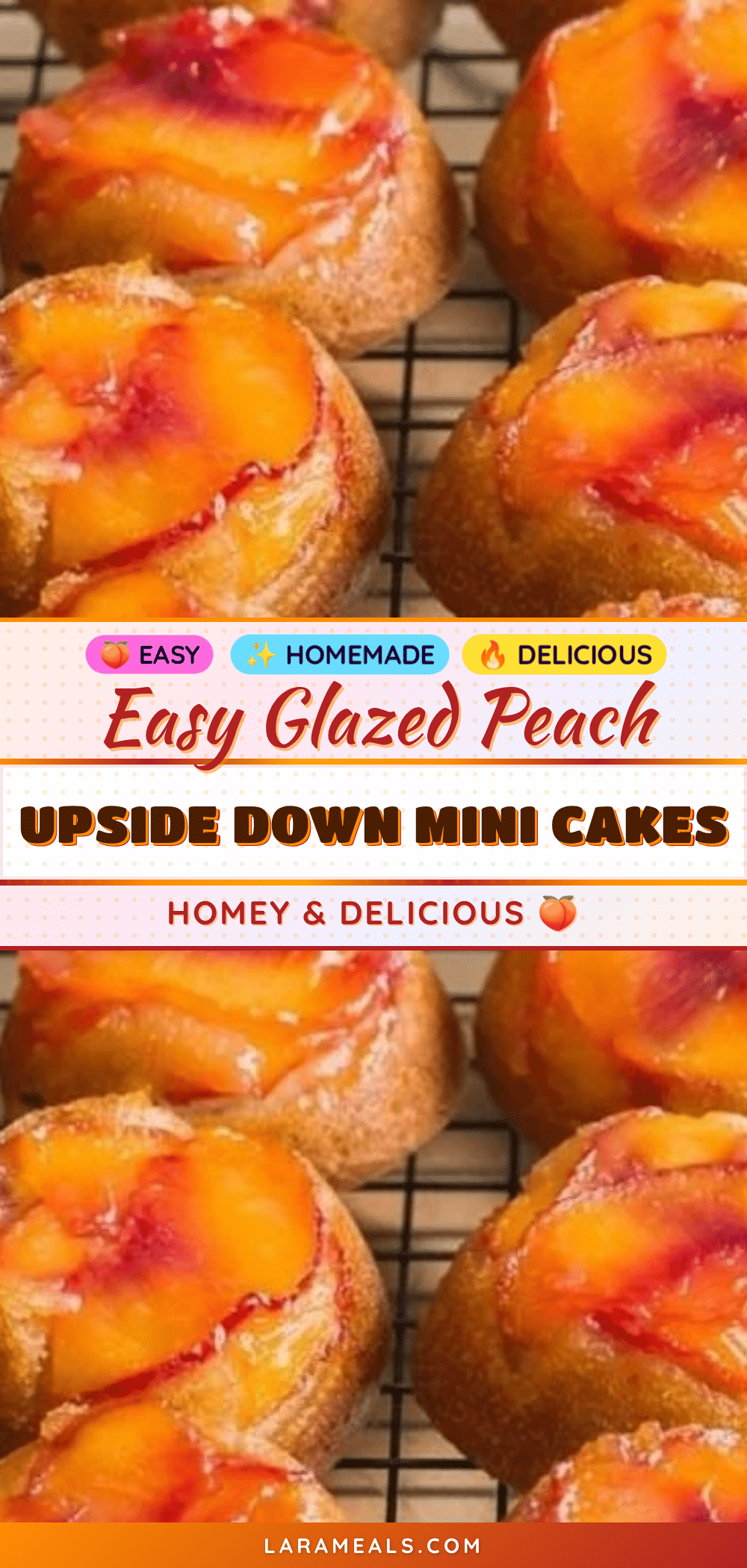 Peach Upside Down Mini Cakes recipe