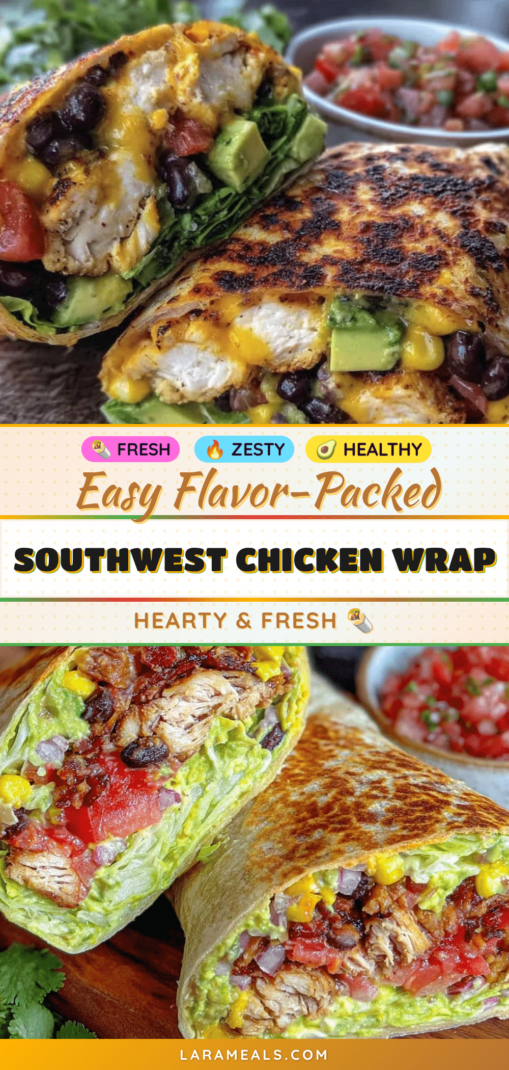 southwest chicken wrap recipe