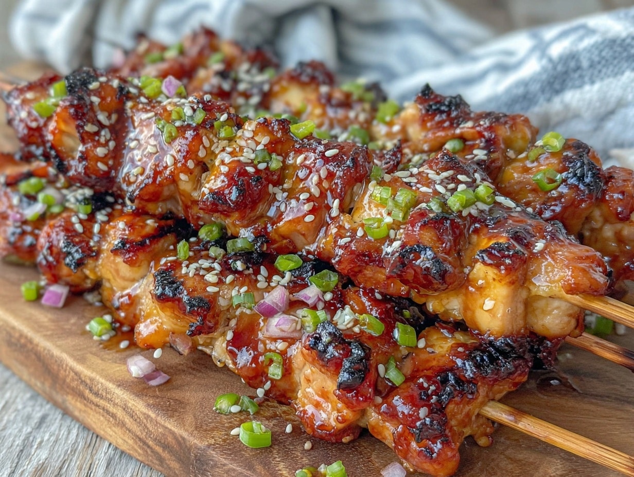 teriyaki chicken skewers preparation steps