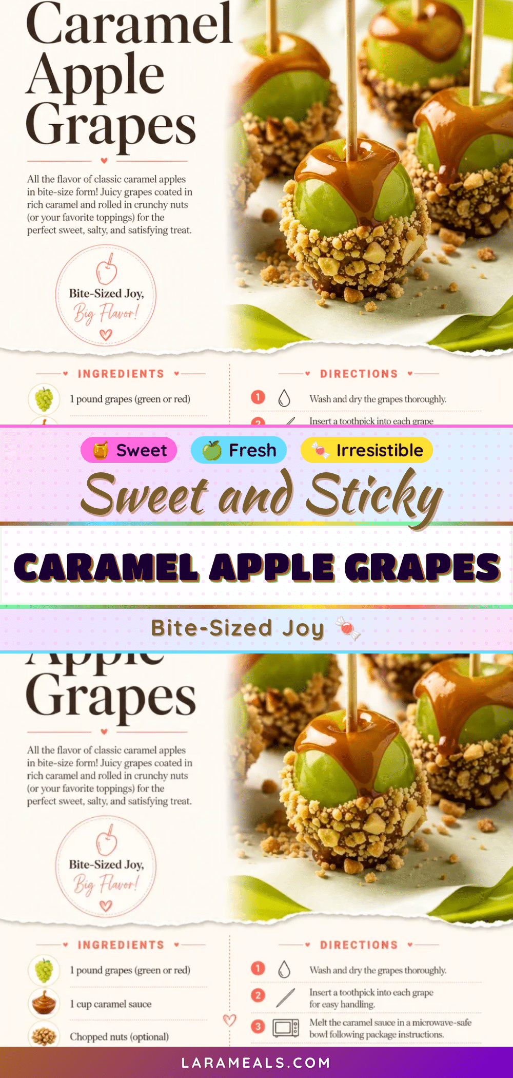 caramel apple grapes recipe