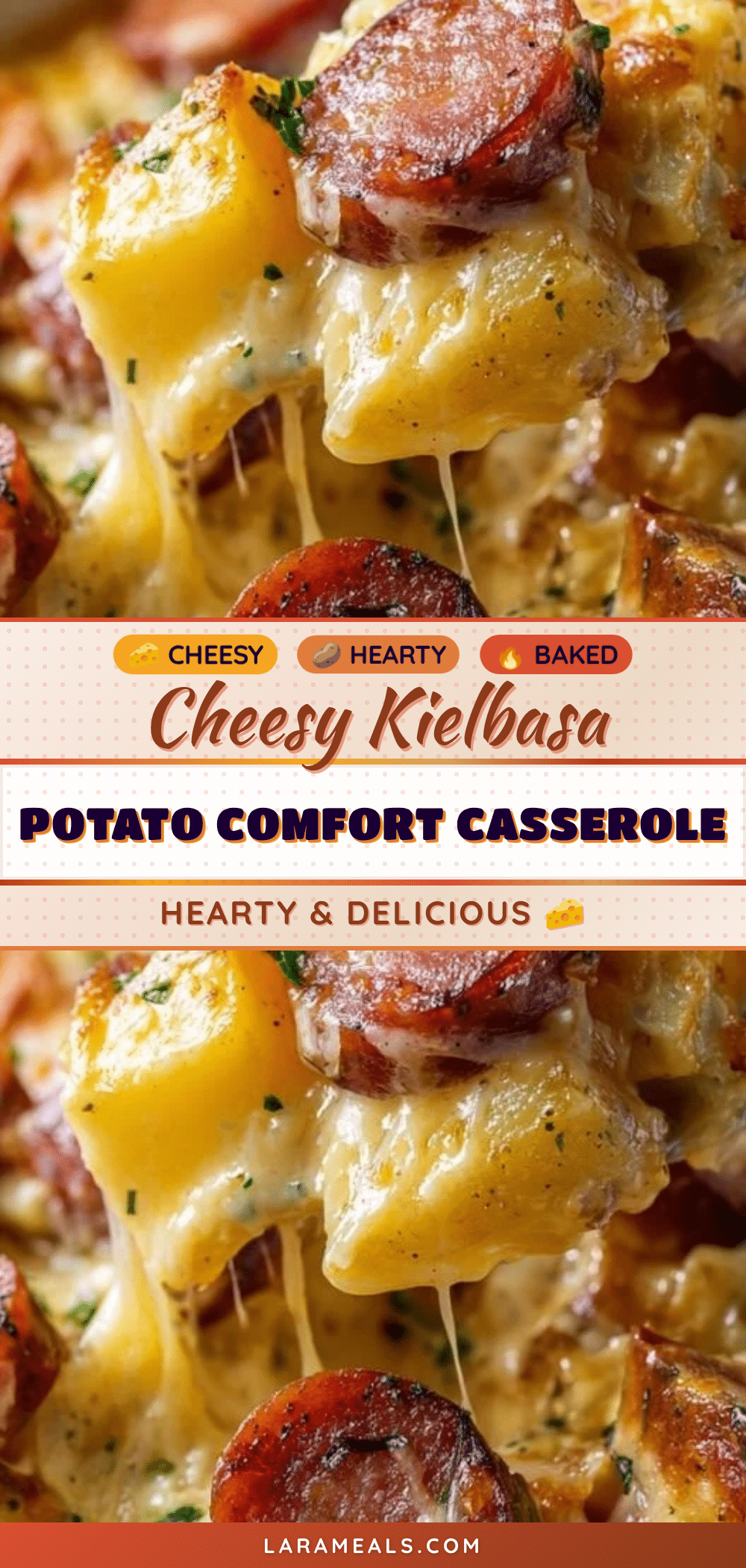 cheesy kielbasa potato casserole recipe