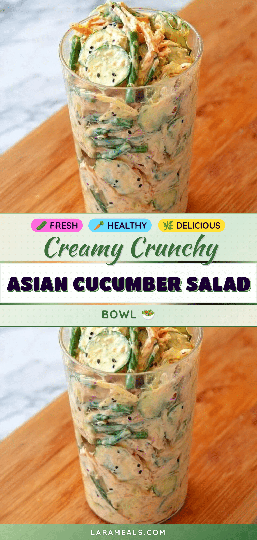 creamy asian cucumber salad bowl recipe