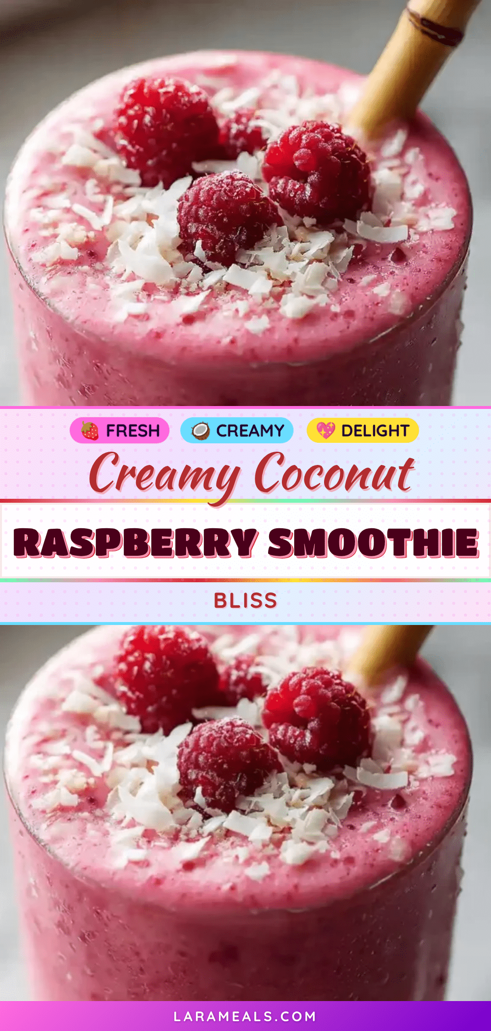 creamy coconut raspberry smoothie recipe
