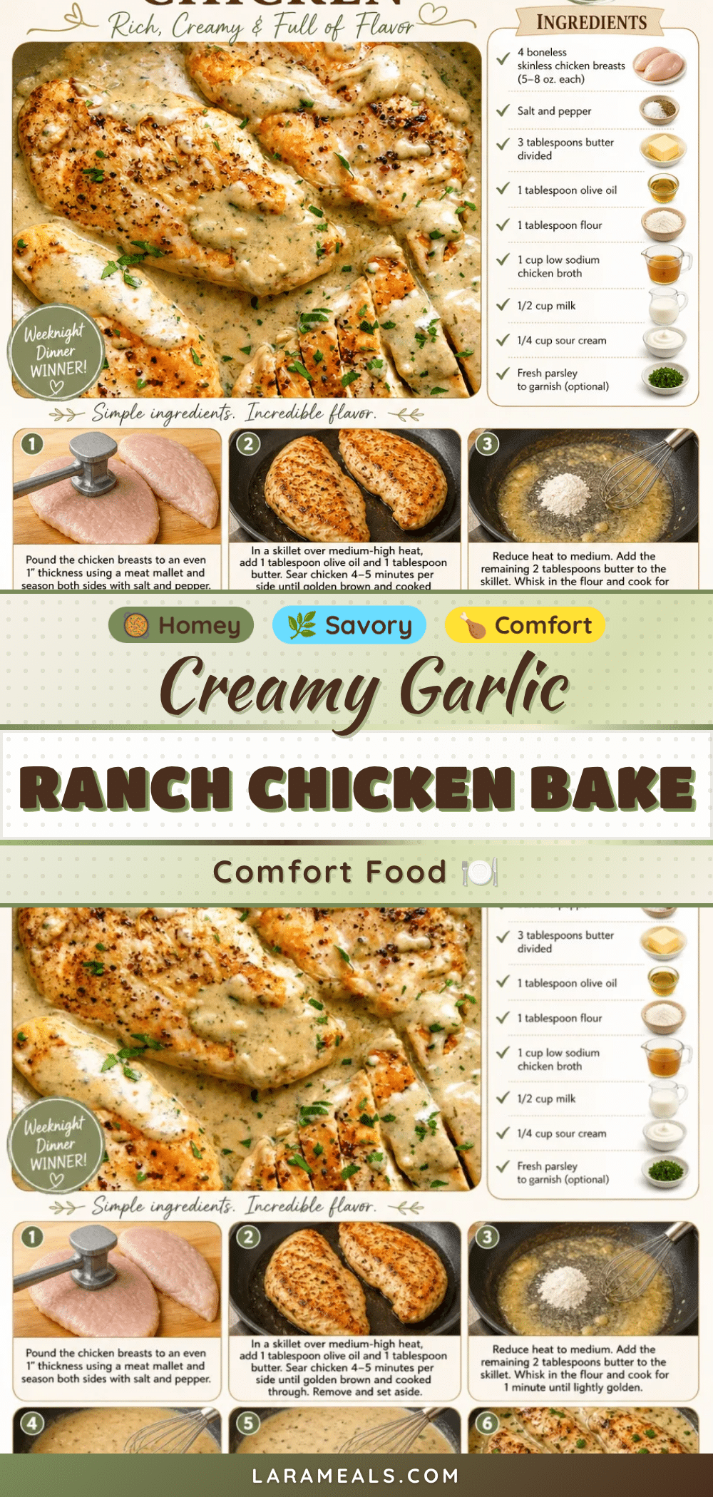 creamy ranch chicken bake recipe