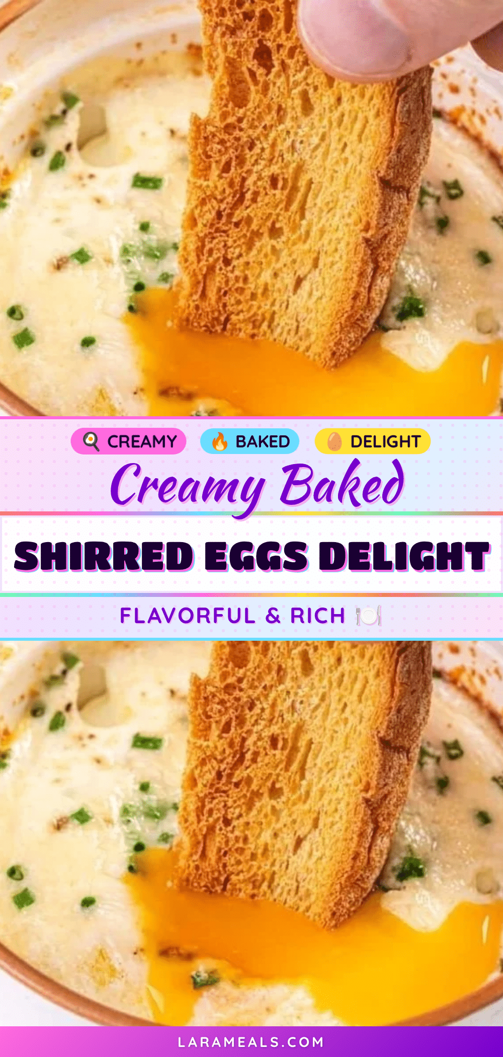 creamy shirred eggs recipe