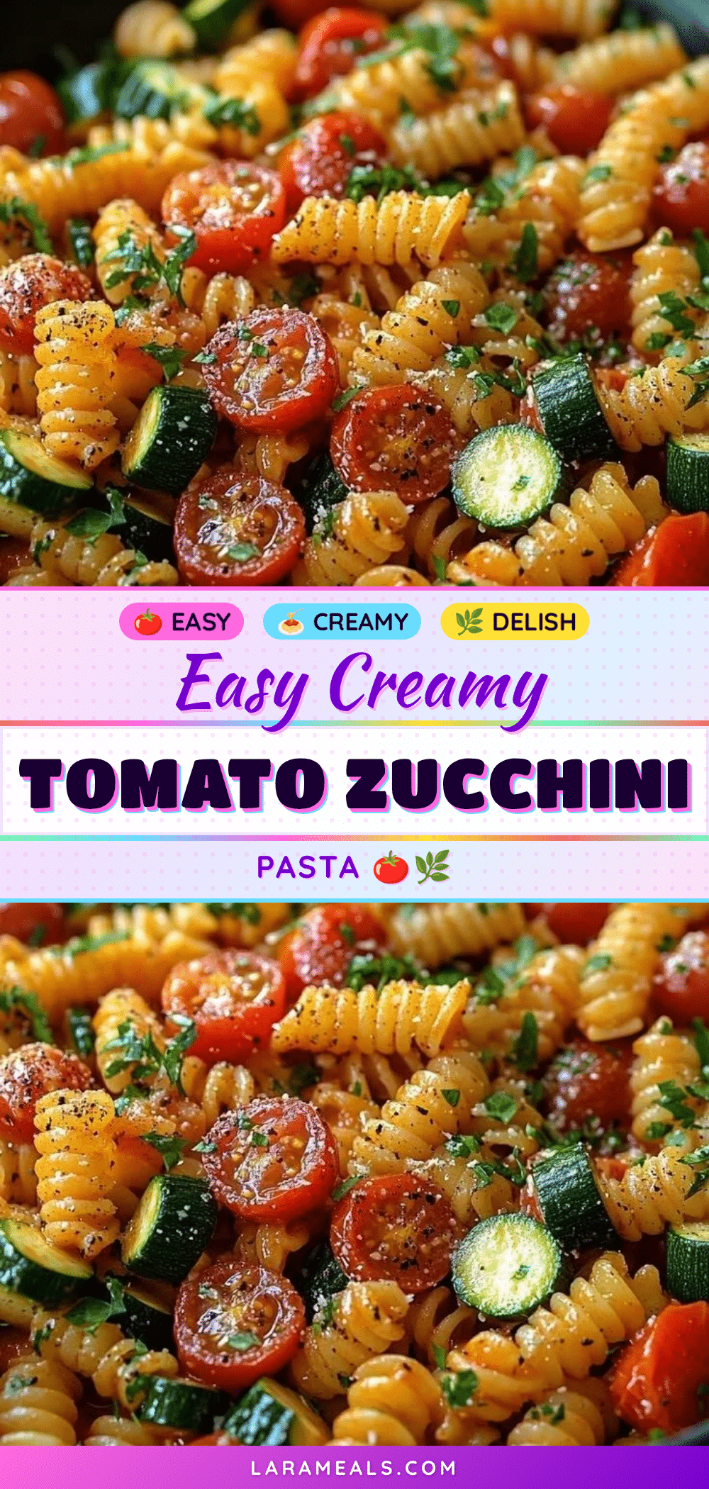 creamy tomato zucchini pasta recipe