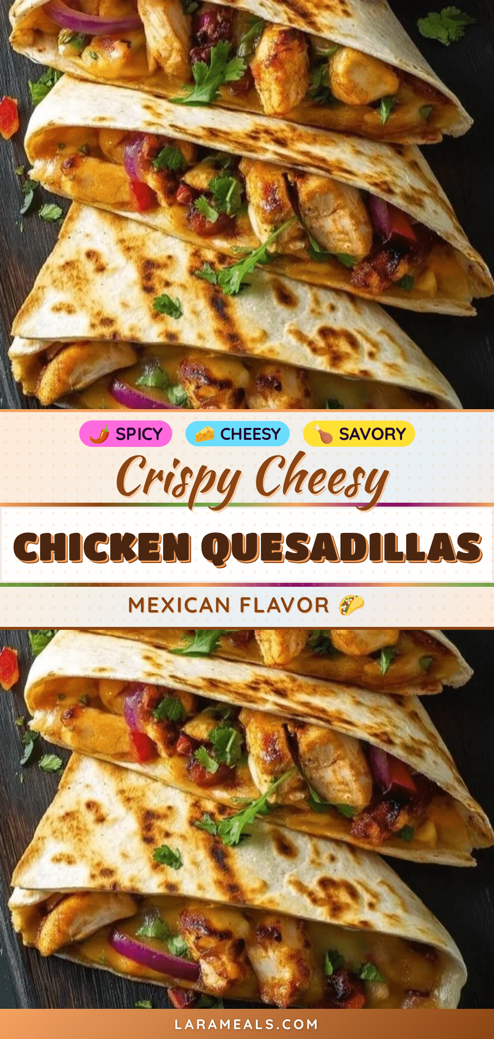 crispy cheesy chicken quesadillas recipe