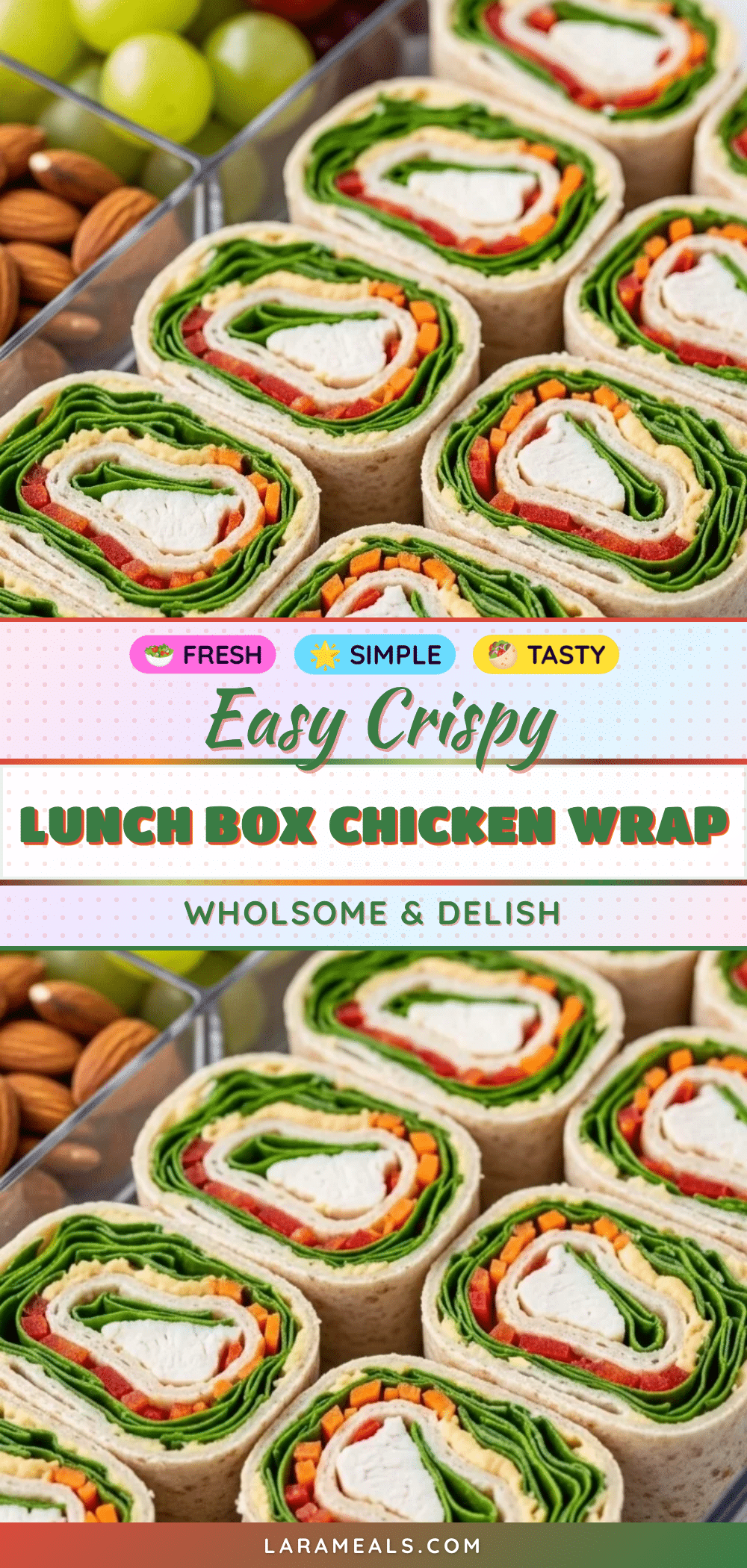 crispy lunch box chicken wrap recipe