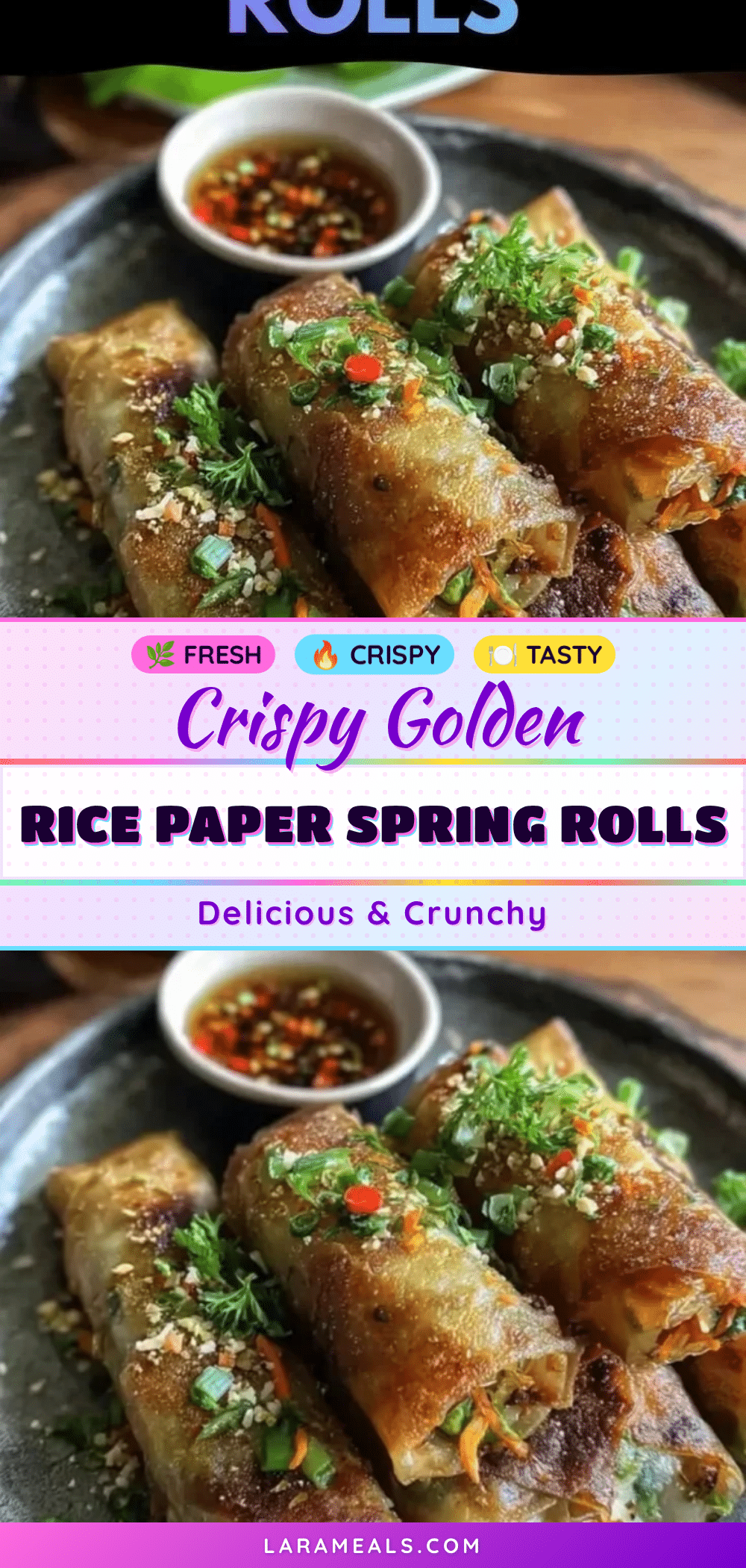 crispy rice paper spring rolls recipe