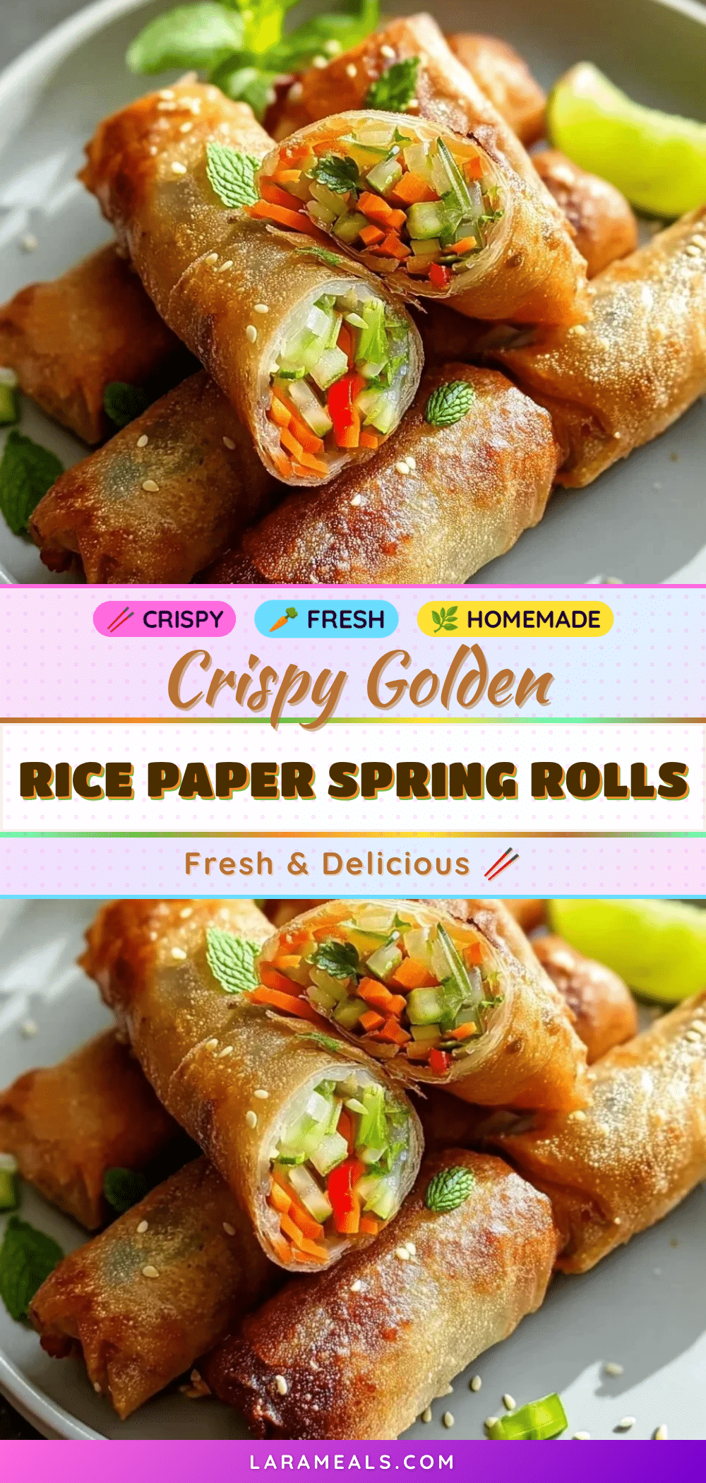 crispy rice paper spring rolls recipe