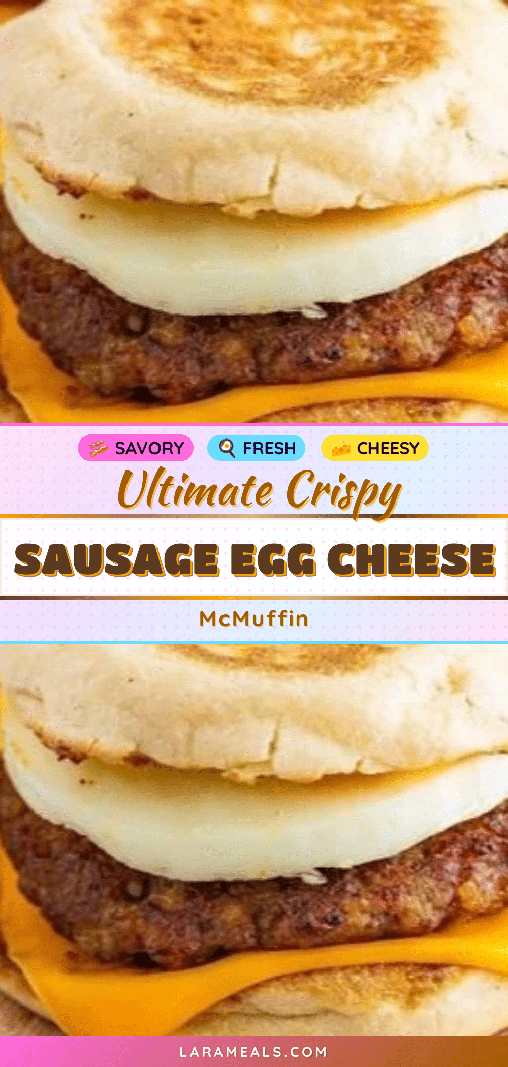 crispy sausage egg and cheese mcmuffin recipe recipe