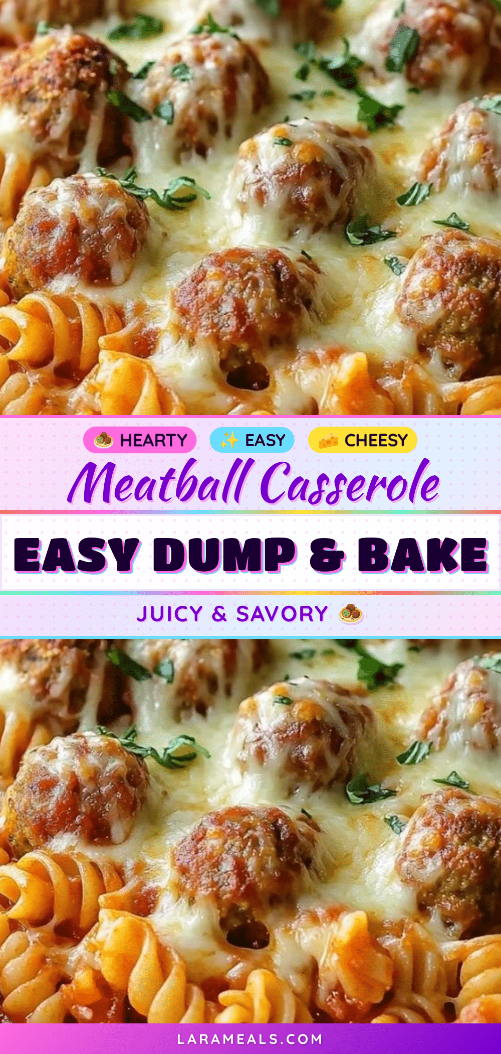 dump-and-bake meatball casserole recipe