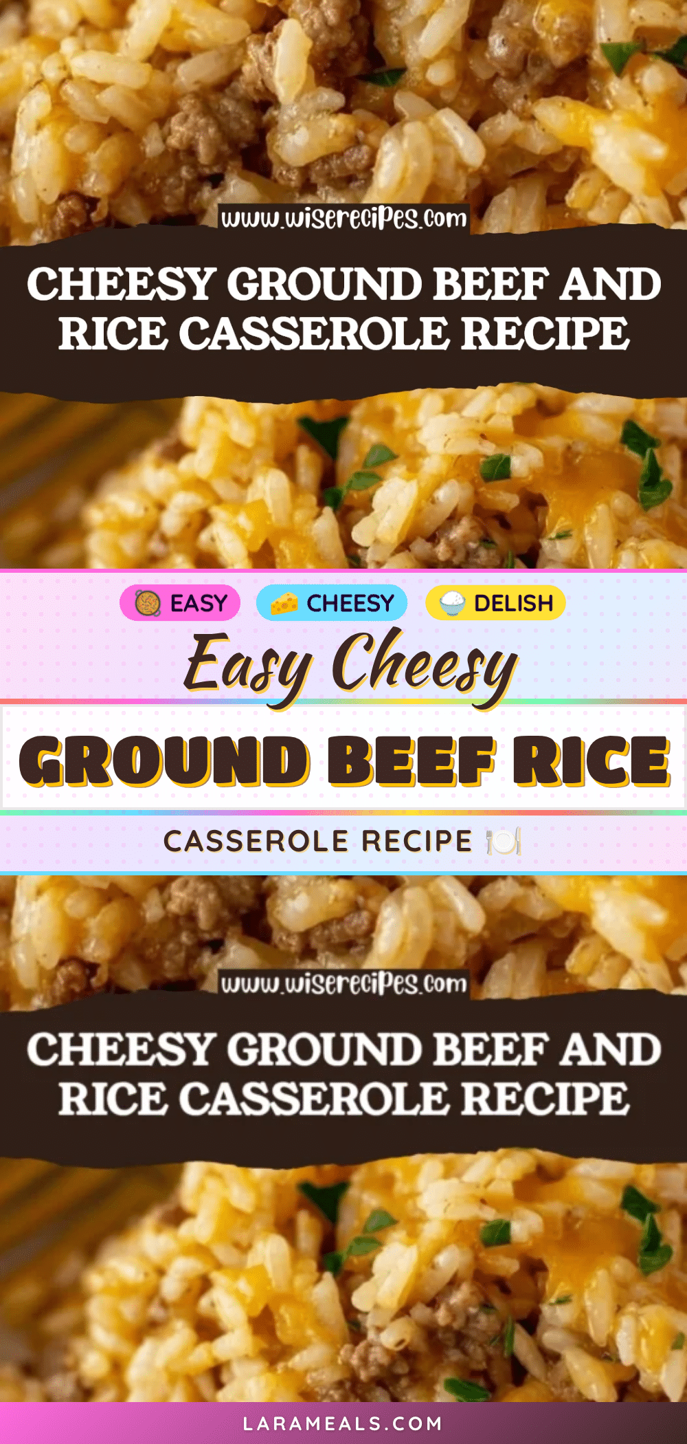 easy cheesy ground beef and rice casserole recipe