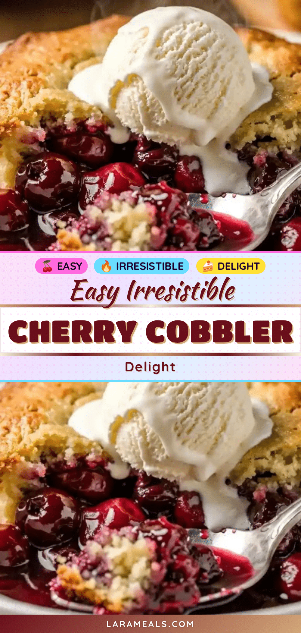 easy cherry cobbler recipe