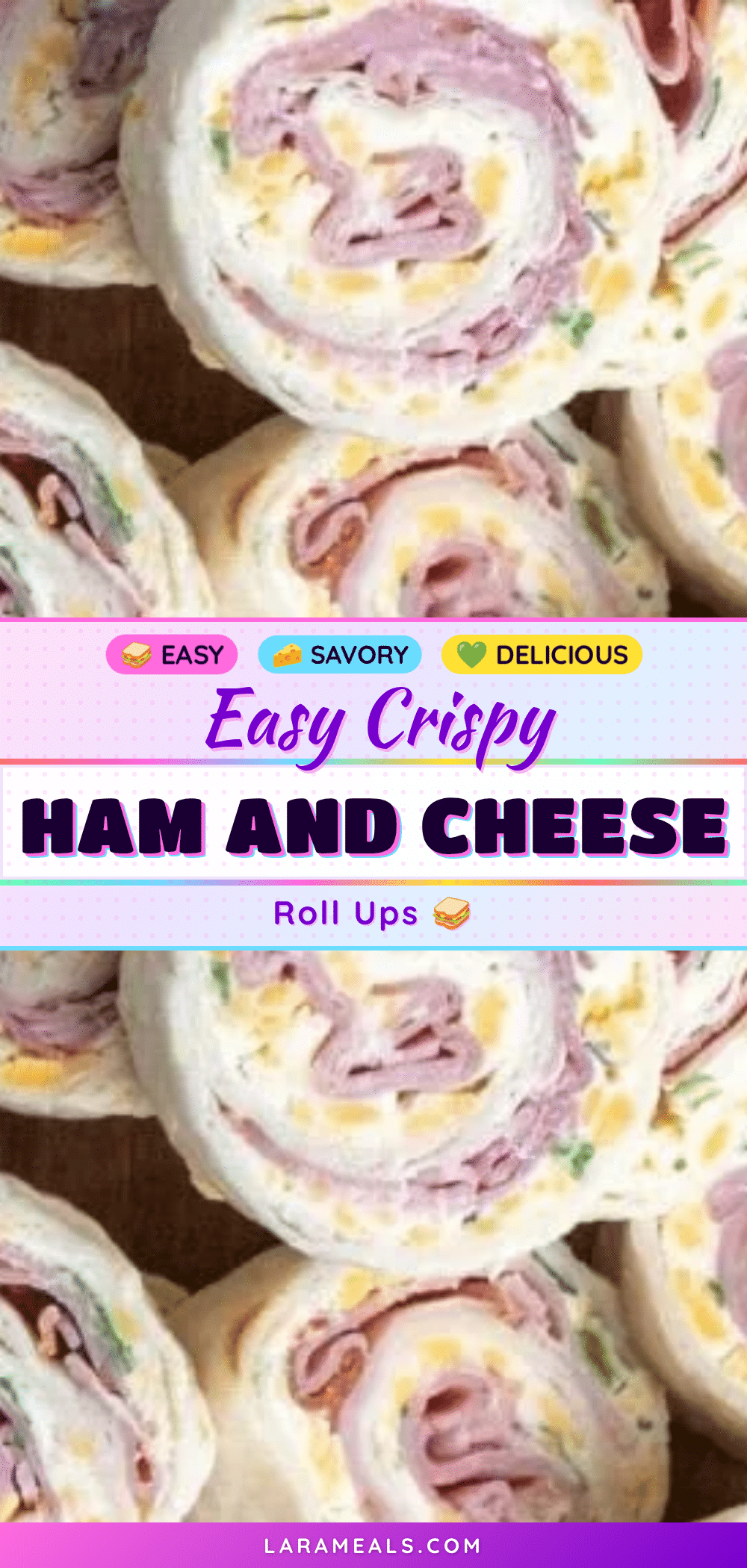 easy crispy ham and cheese roll ups recipe