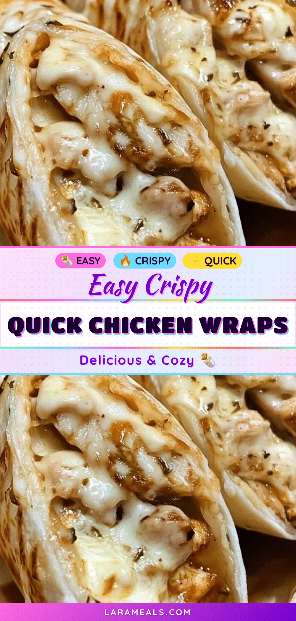 easy crispy quick chicken wraps recipe