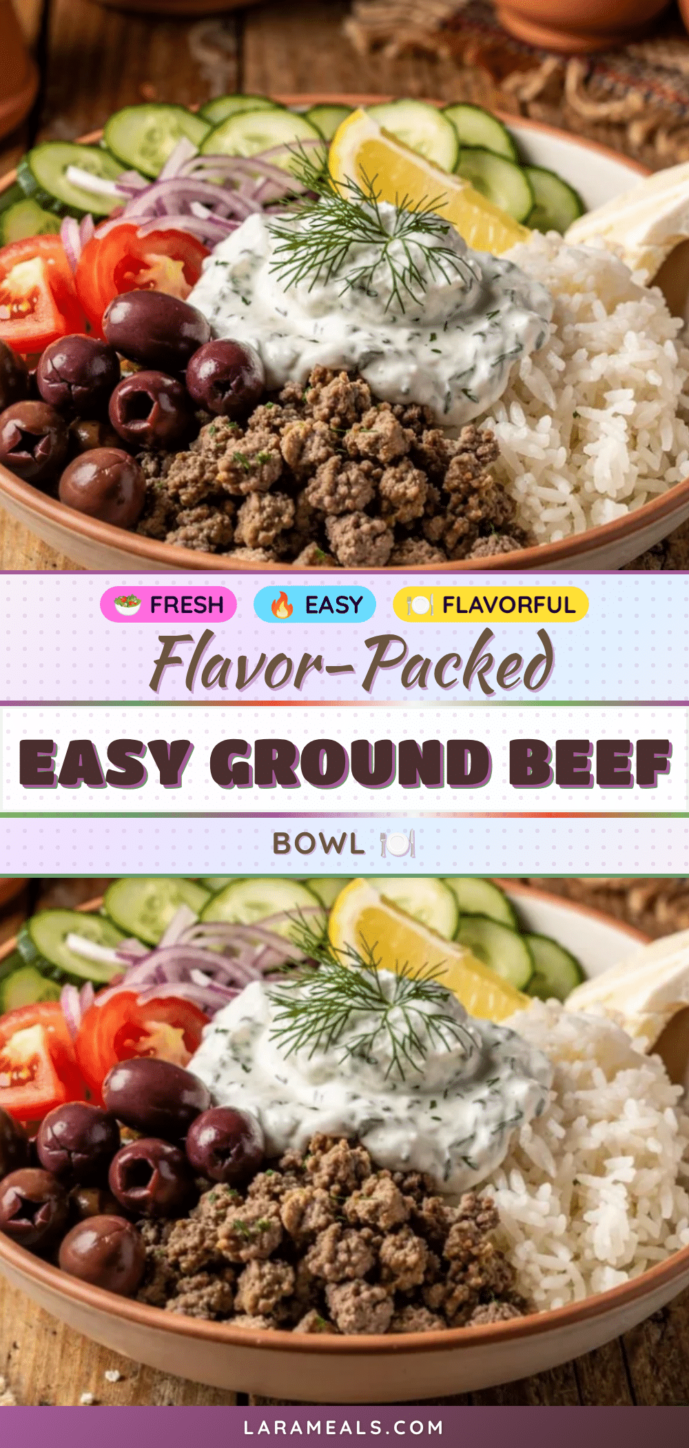 easy ground beef bowl recipe
