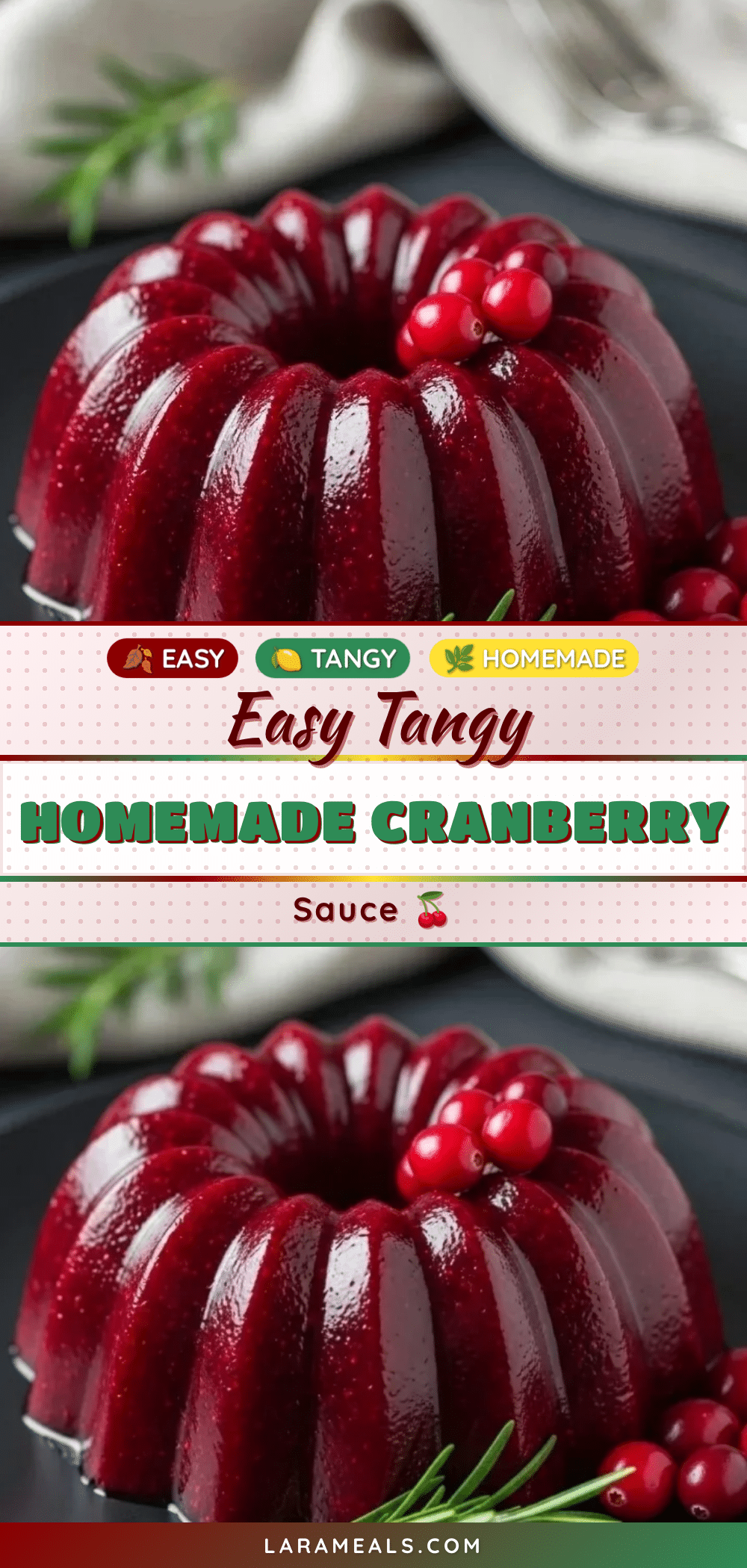 easy tangy homemade cranberry sauce recipe