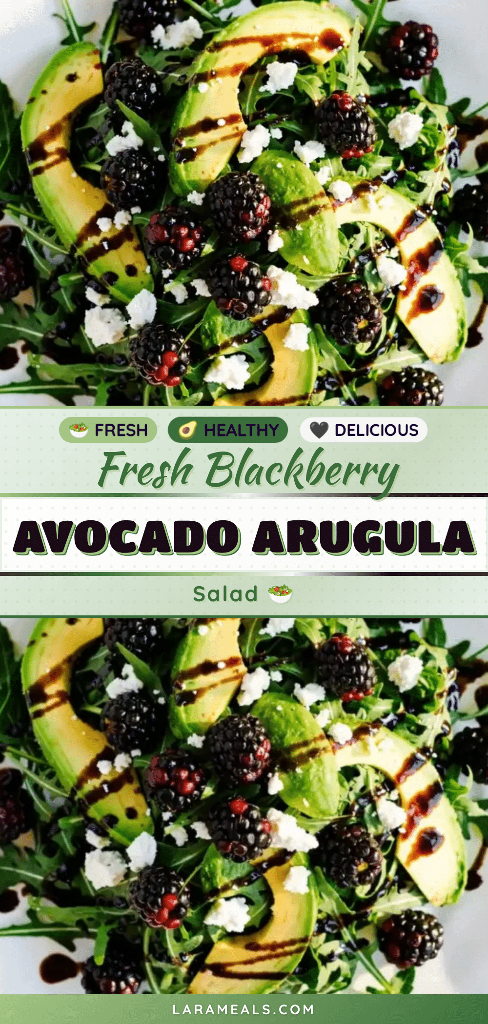 Fresh Blackberry Avocado Arugula Salad recipe