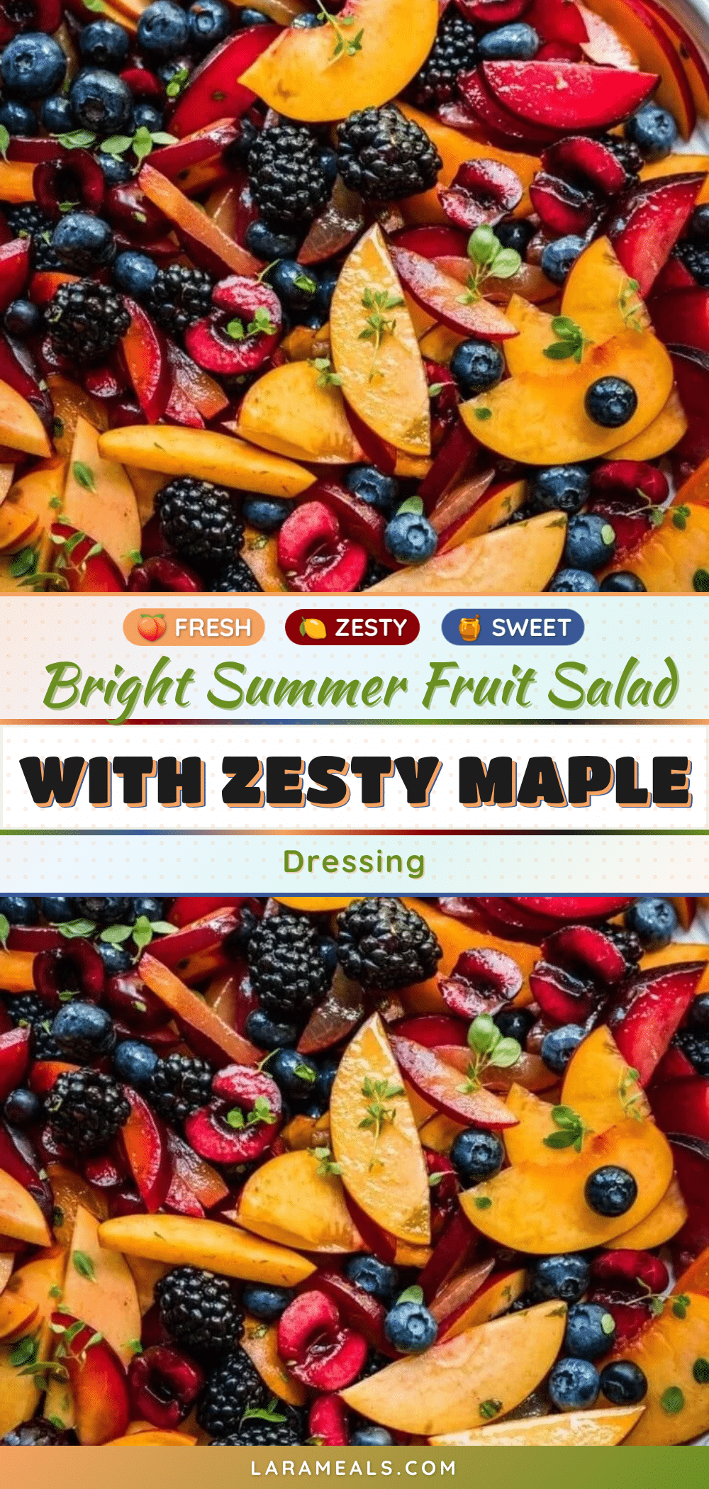 fresh bright summer fruit salad recipe