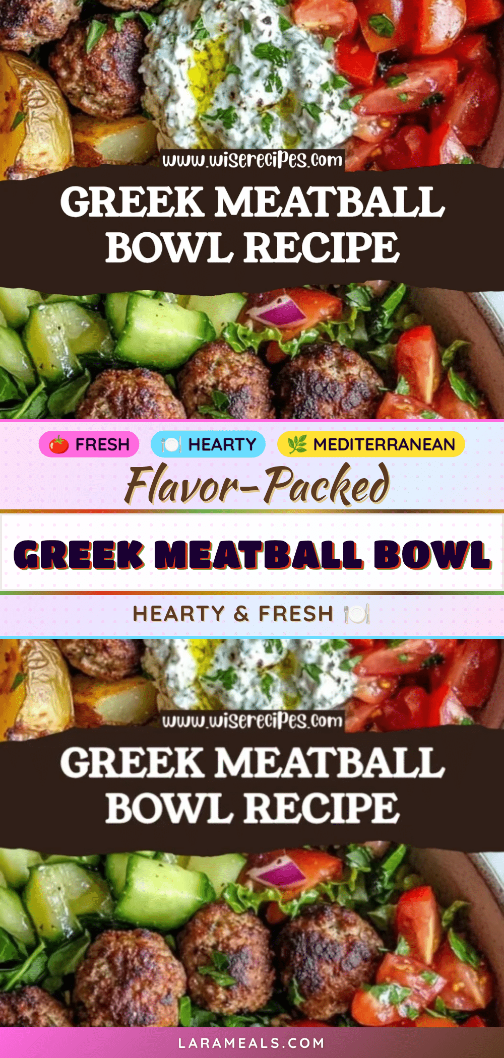 Greek Meatball Bowl recipe