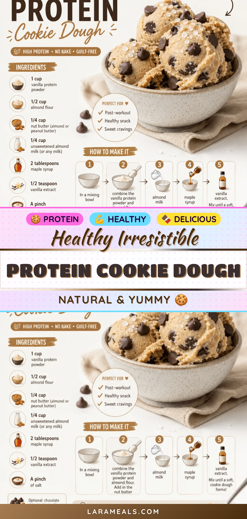 healthy edible protein cookie dough recipe