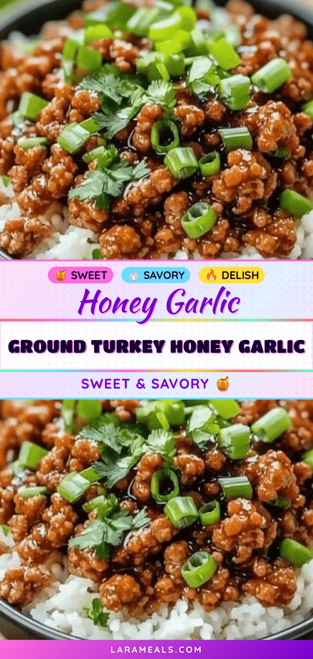 honey garlic ground turkey recipe