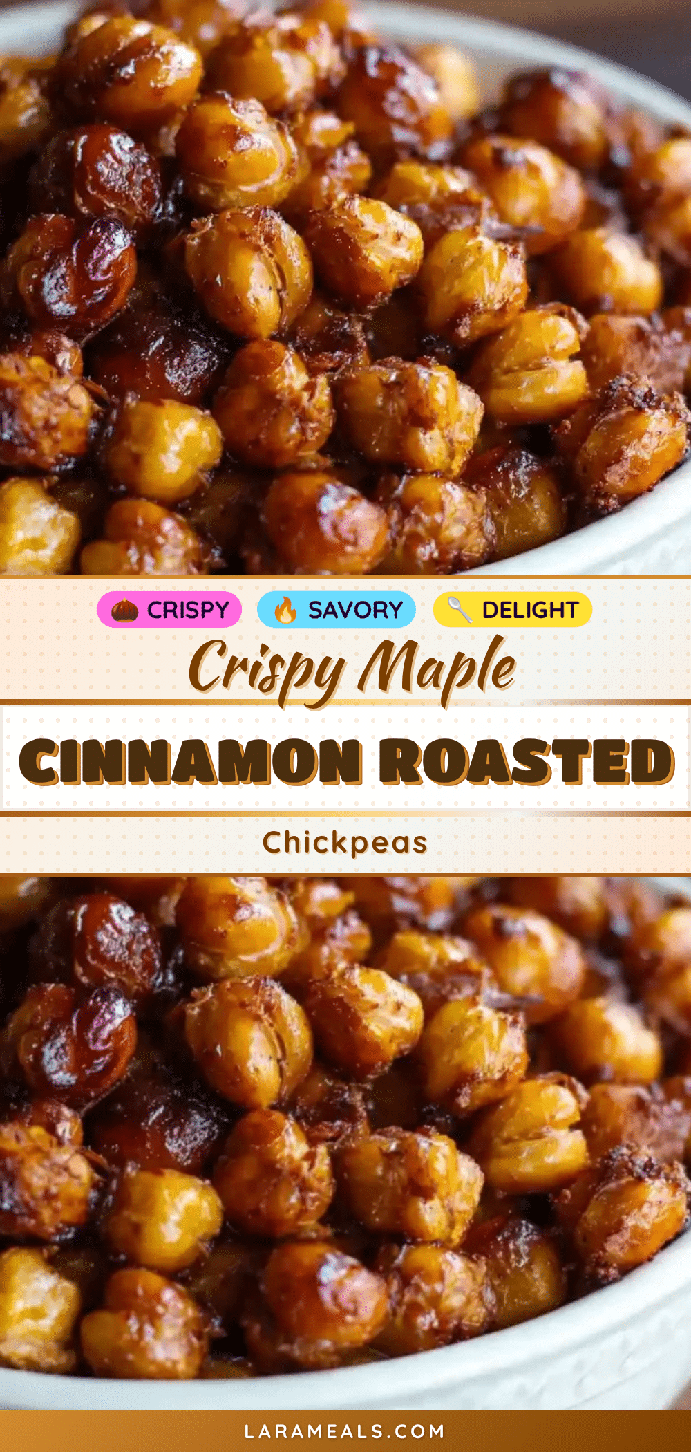 maple cinnamon roasted chickpeas recipe