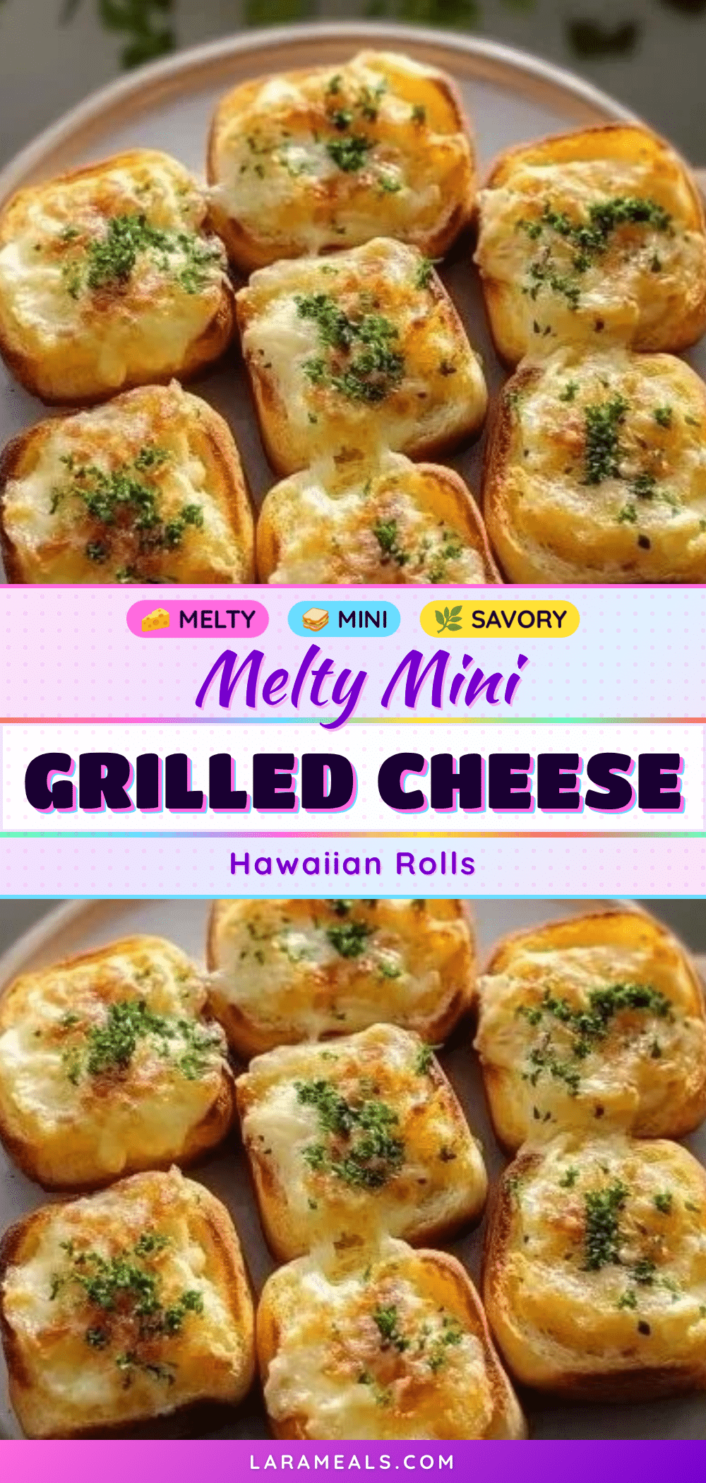 melty mini grilled cheese hawaiian rolls recipe
