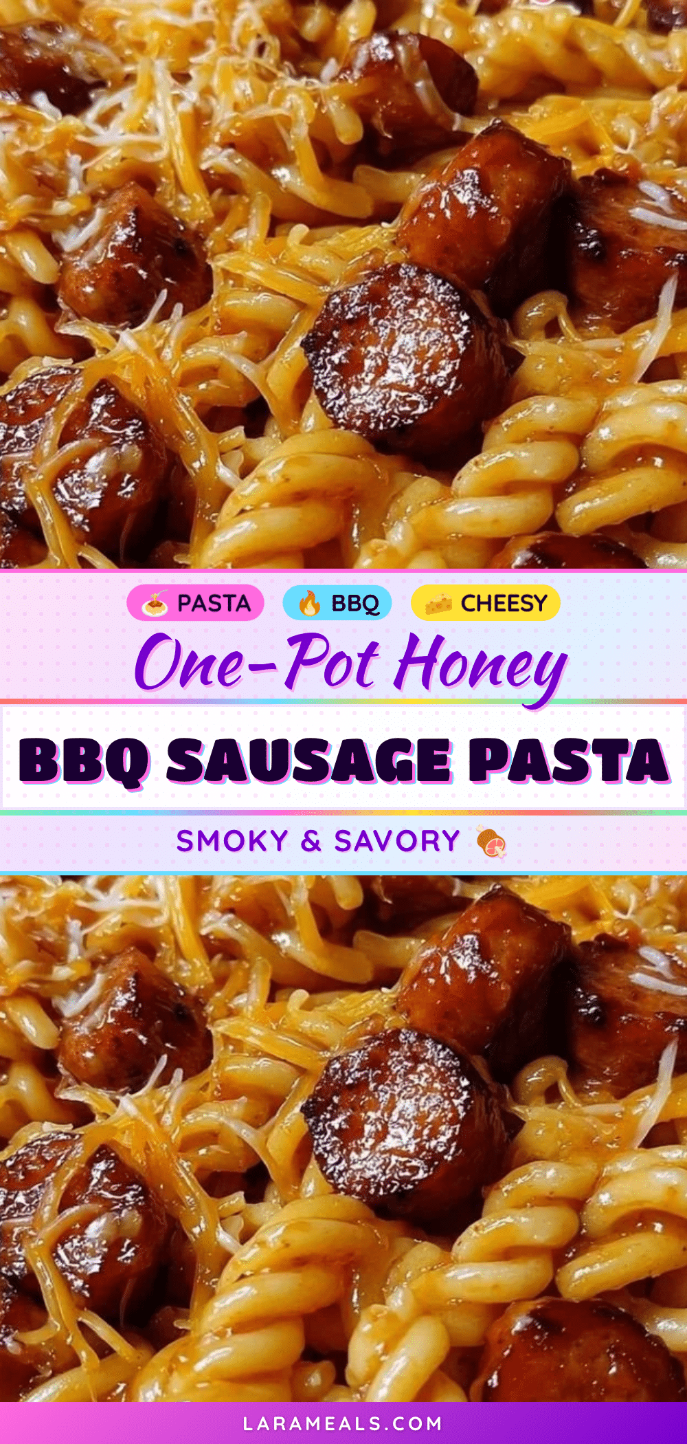 one-pot honey BBQ sausage pasta recipe