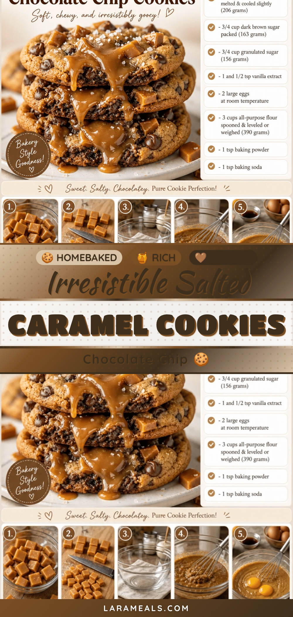 salted caramel chocolate chip cookies recipe