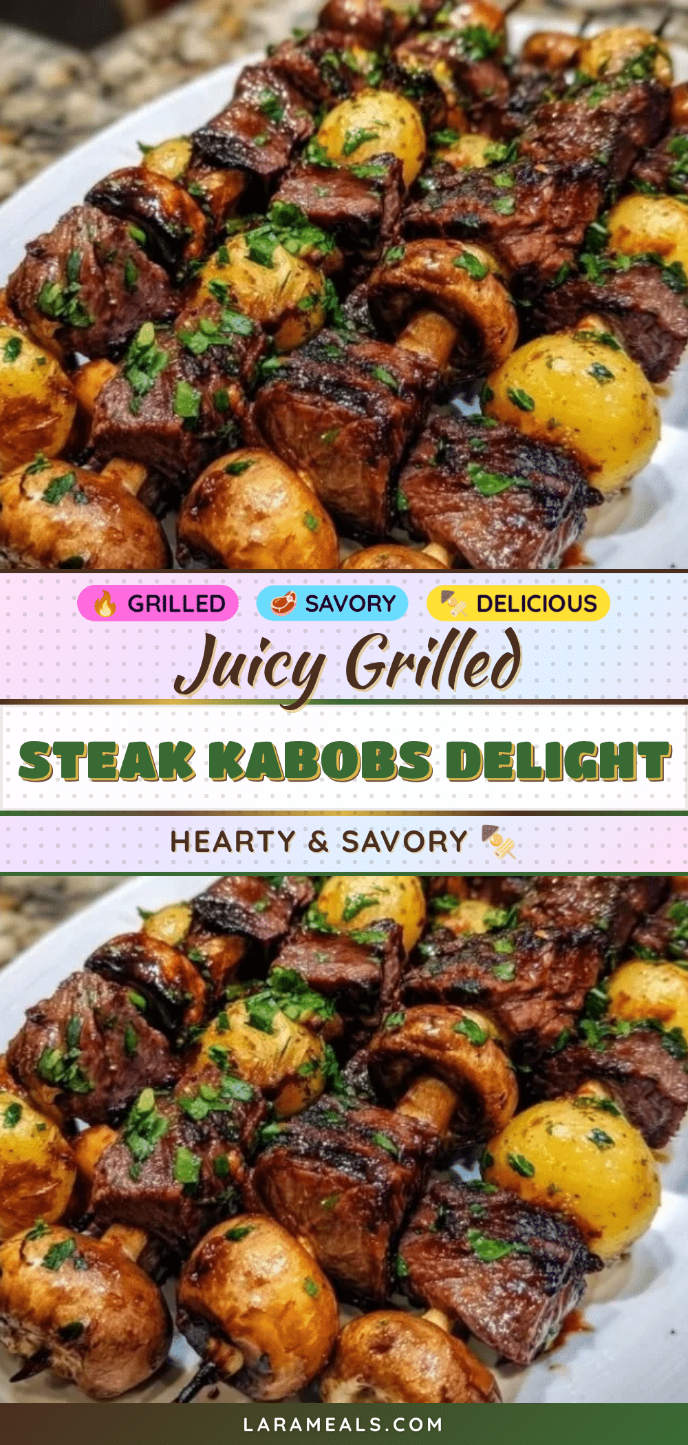 savory steak kabobs recipe