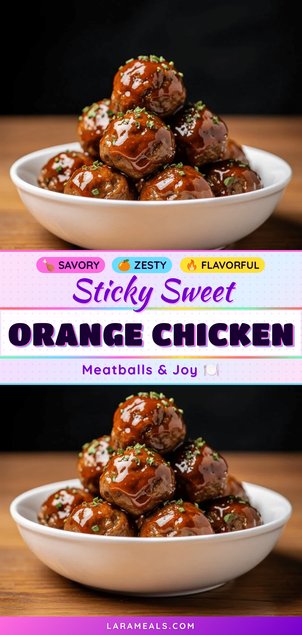 tender orange chicken meatballs recipe