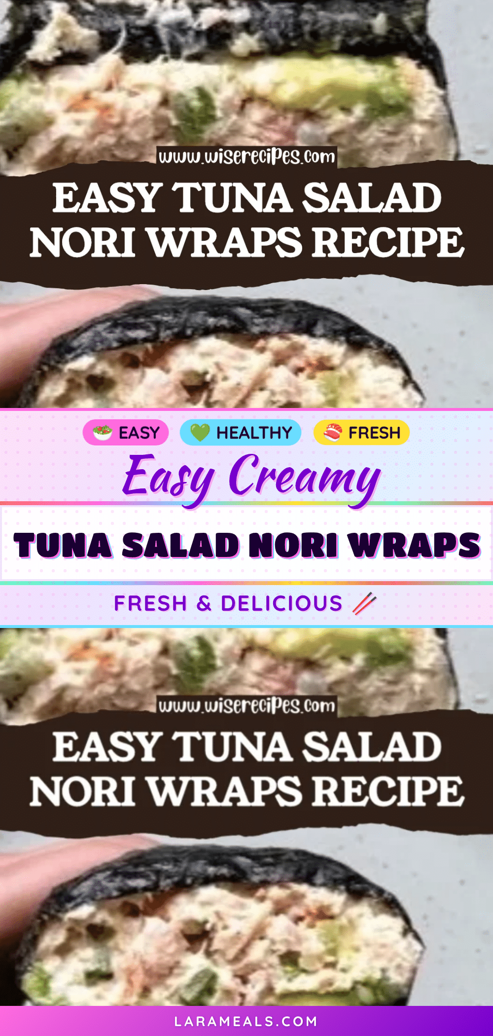 tuna salad nori wraps recipe