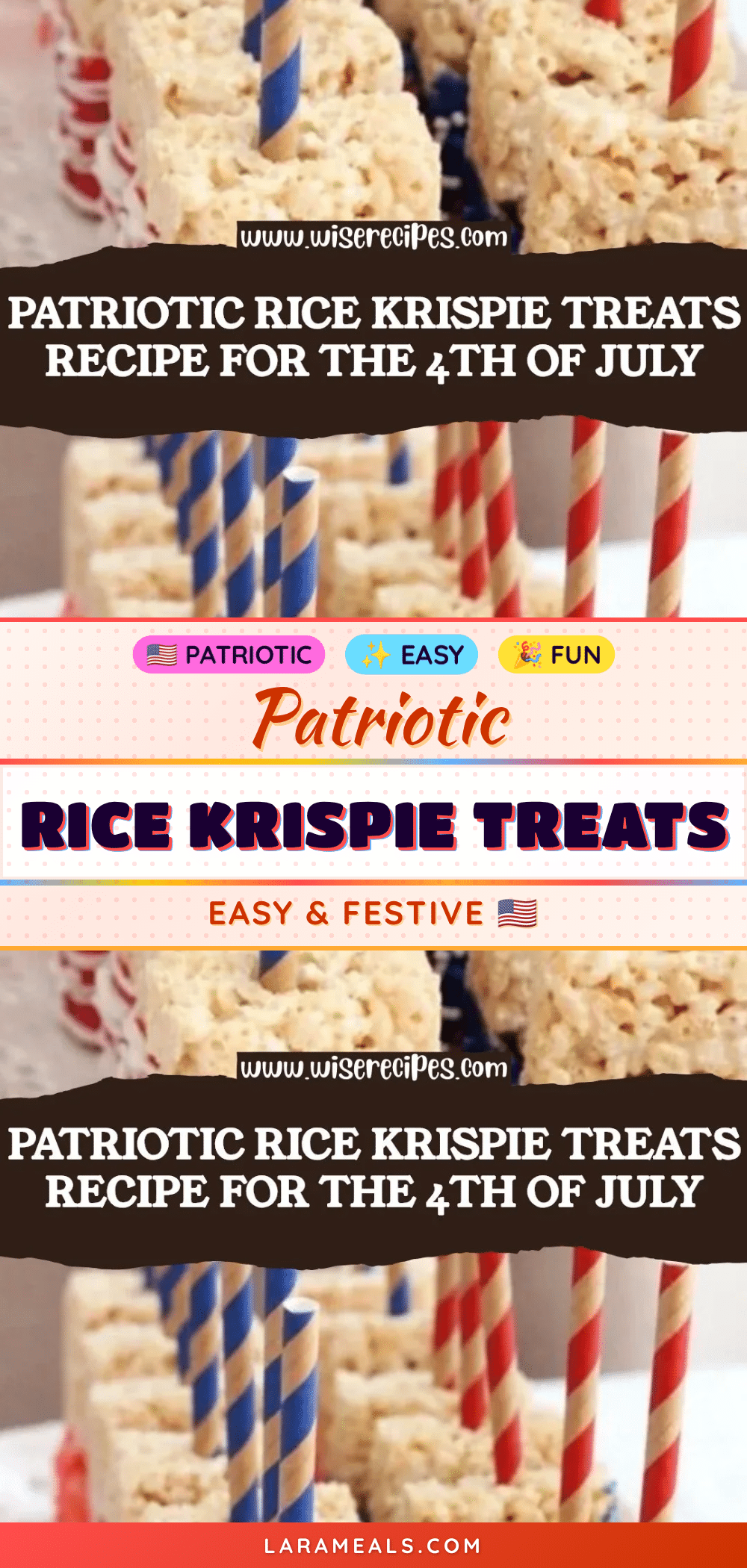 American flag rice krispie treats recipe