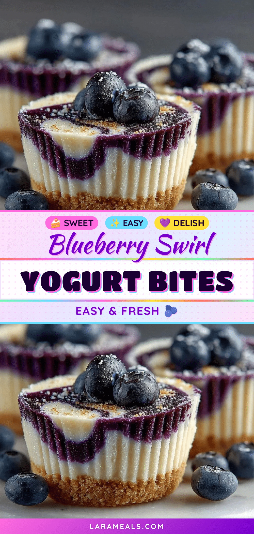 blueberry swirl yogurt bites recipe