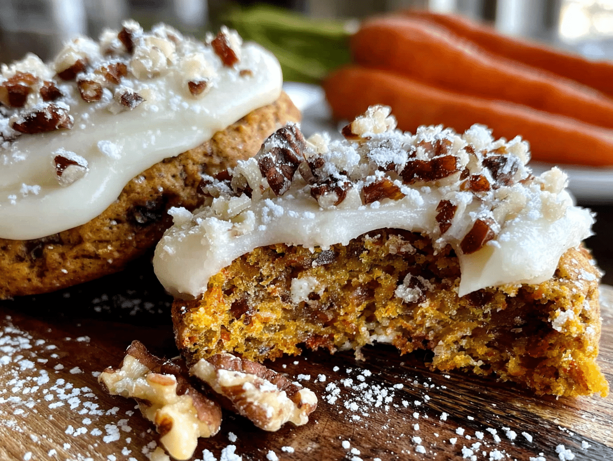 carrot cake cookies preparation steps
