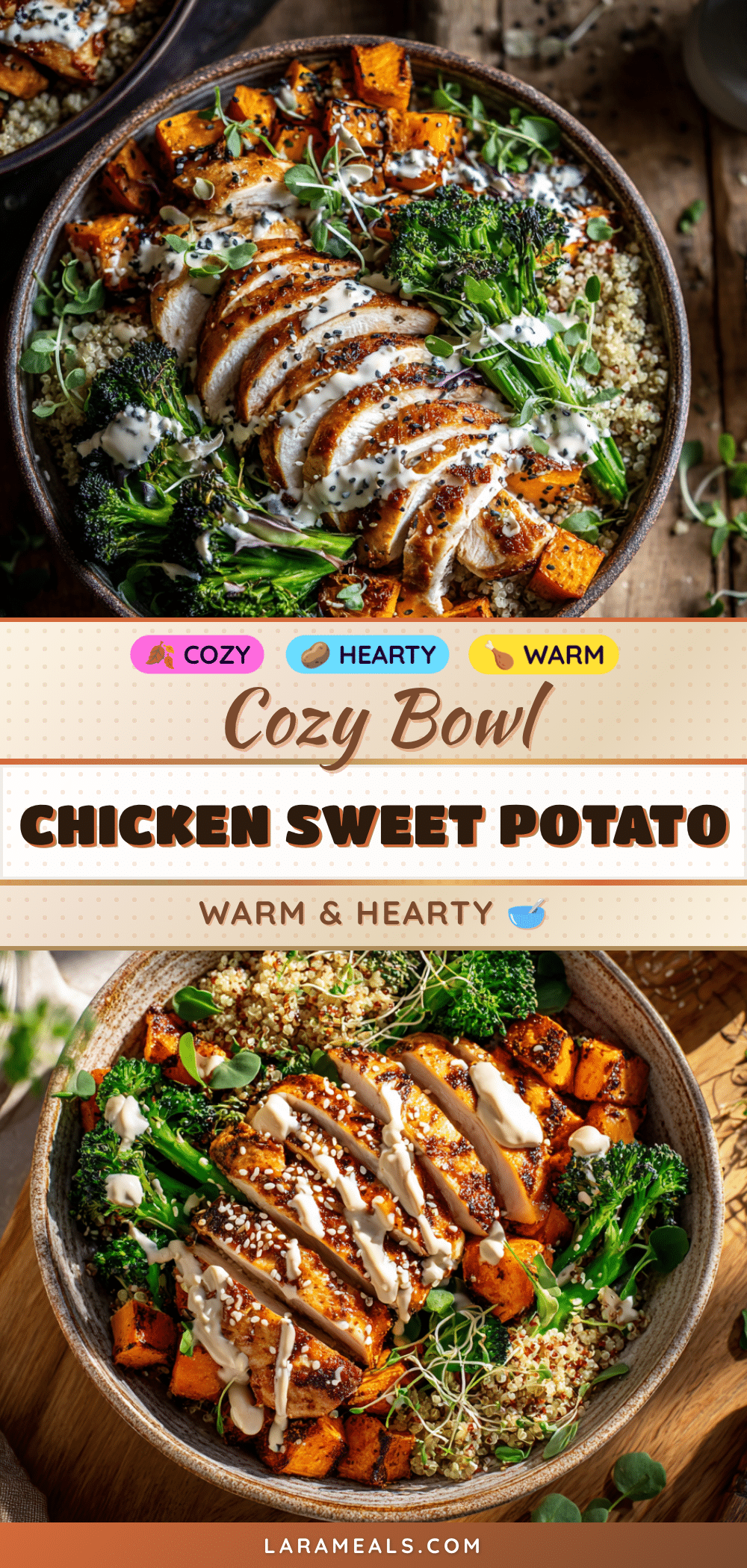 chicken sweet potato bowl recipe