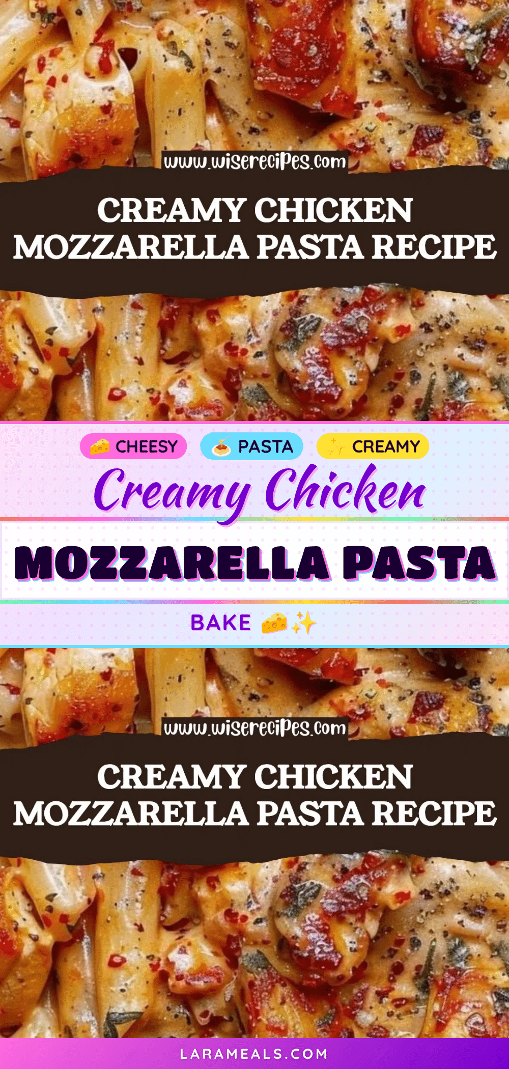 creamy chicken mozzarella pasta bake recipe