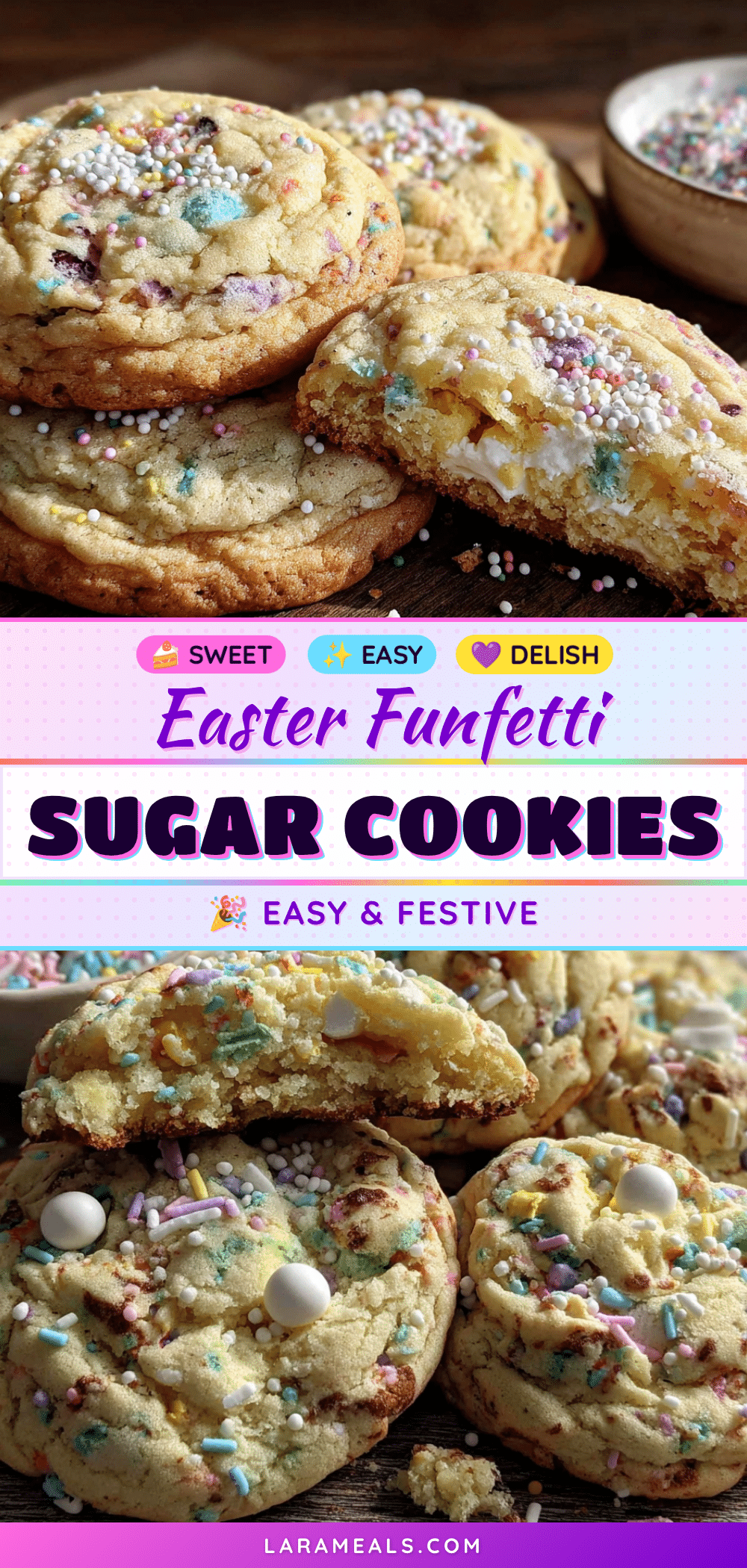 Easter Funfetti Cookies recipe