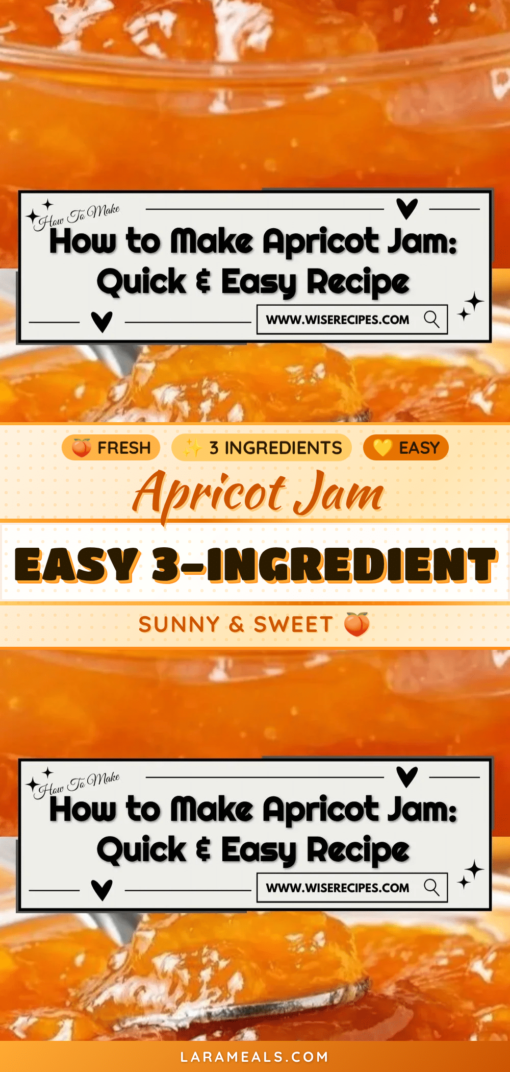 easy 3-ingredient apricot jam recipe