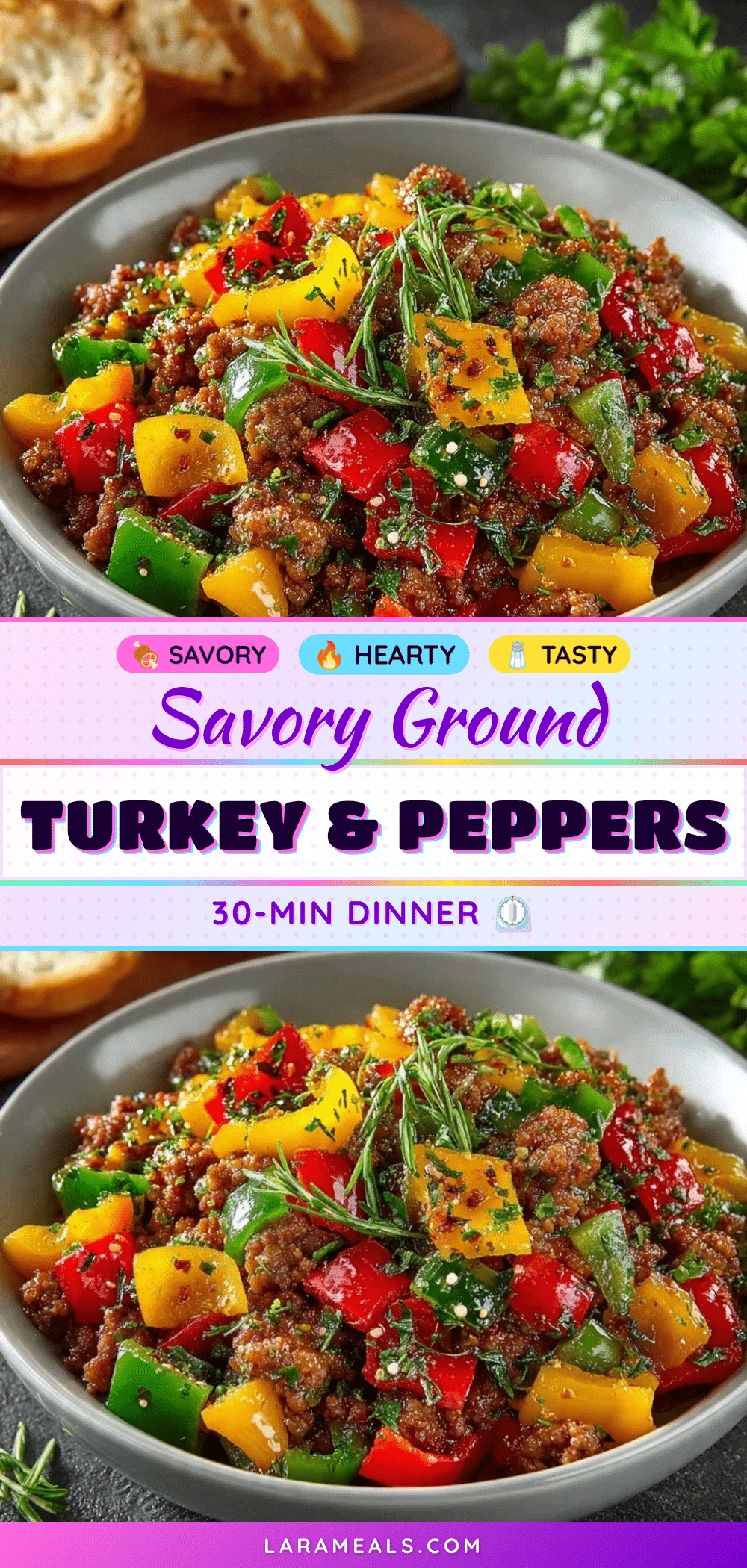 ground turkey and peppers recipe recipe