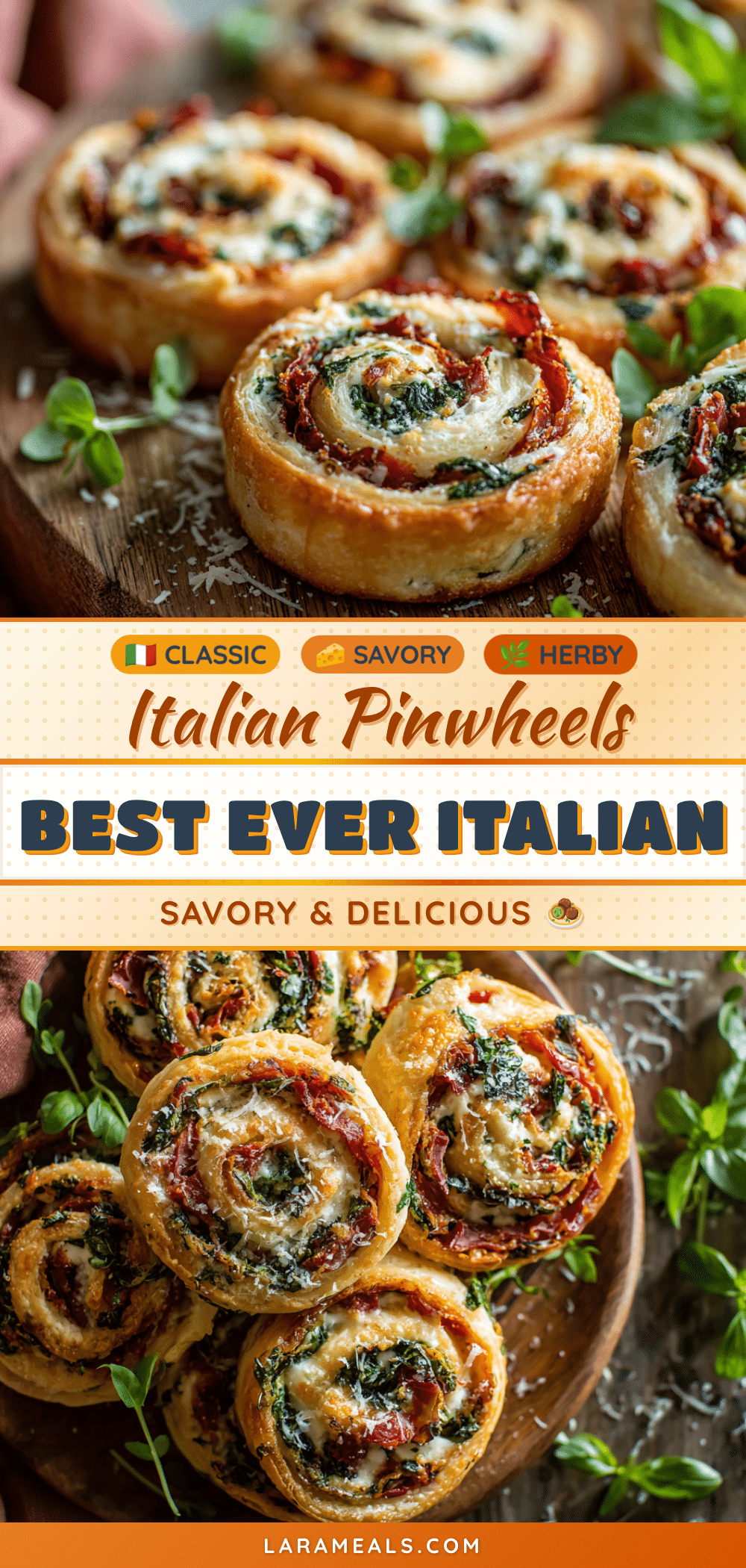 Italian Pinwheels recipe