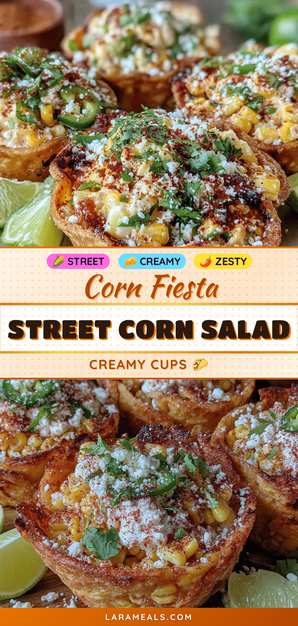 Mexican Street Corn Salad Cups recipe
