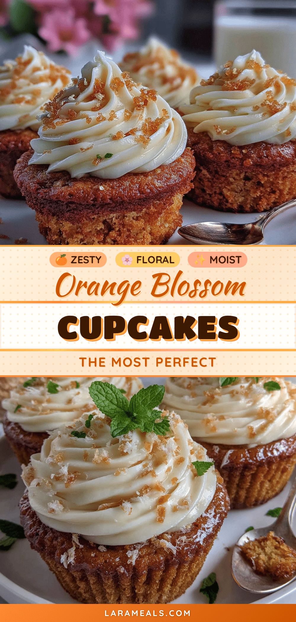 orange blossom cupcakes with cream cheese frosting recipe
