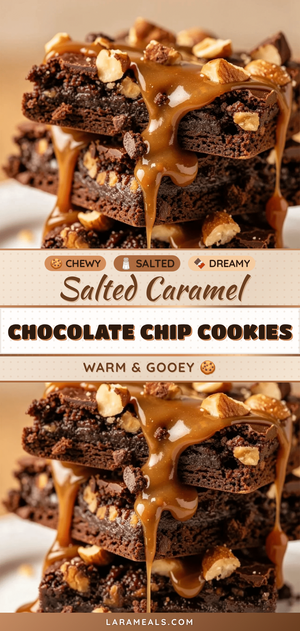perfect salted caramel chocolate chip cookies recipe