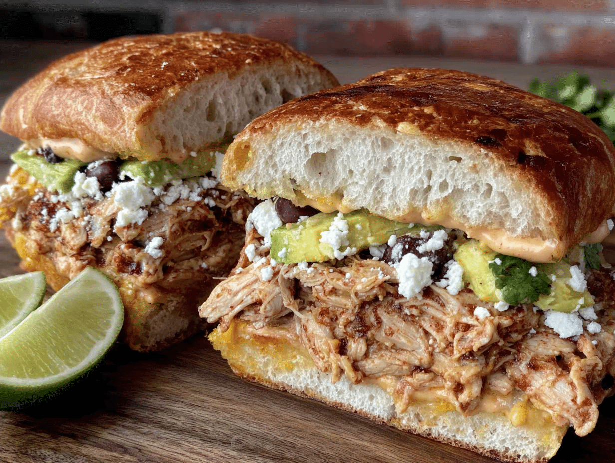 quick crispy chicken torta preparation steps