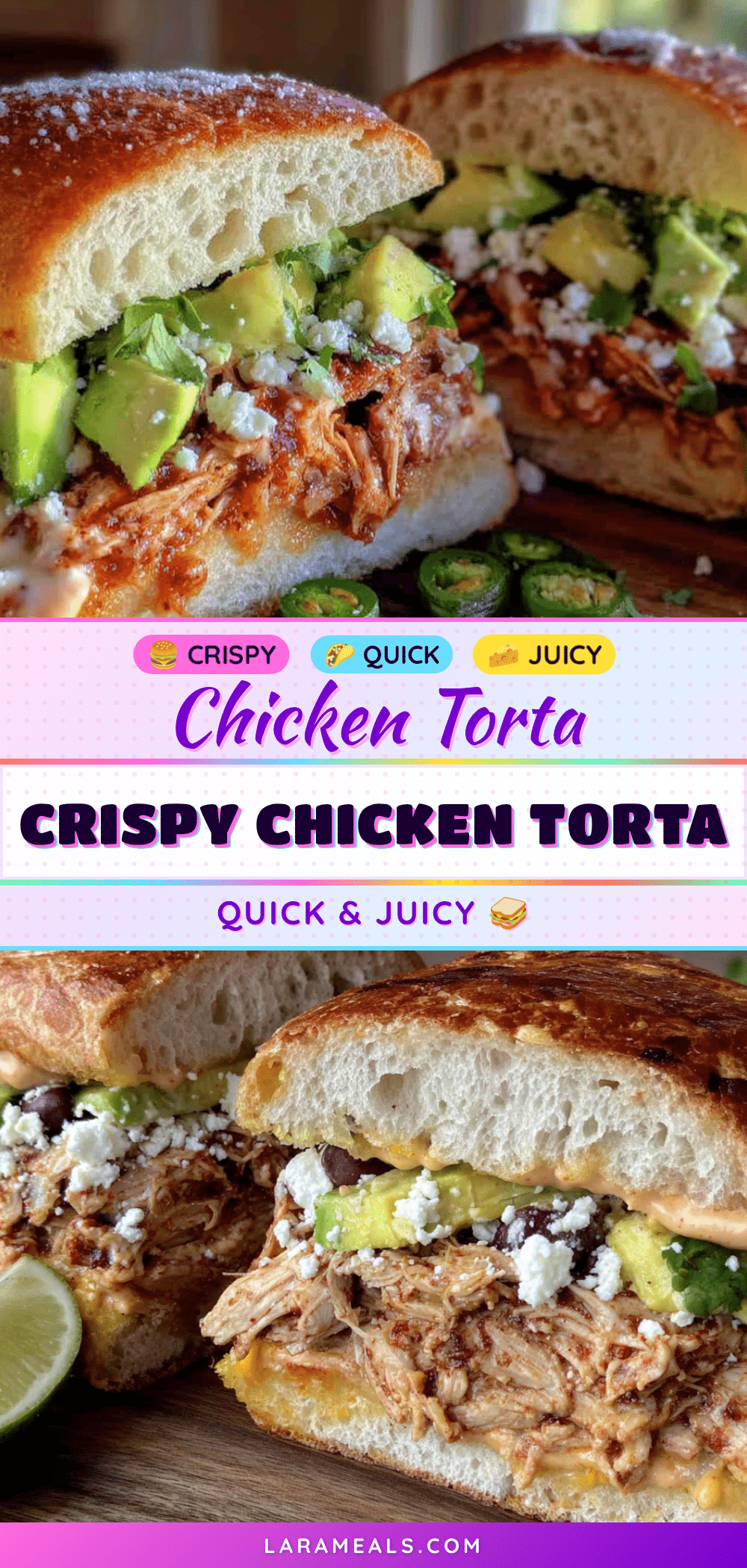 quick crispy chicken torta recipe